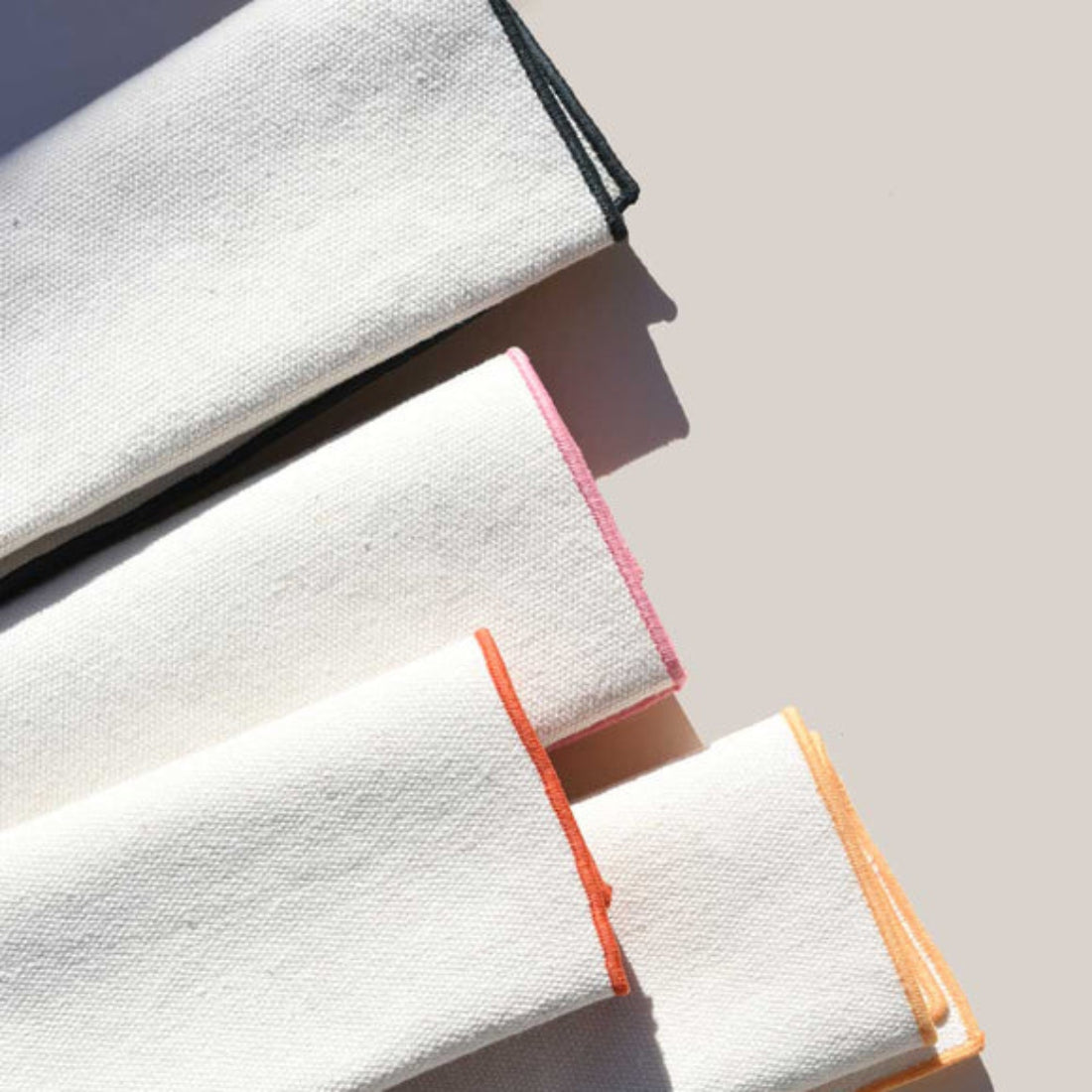Rainbow Burlap Napkin Set