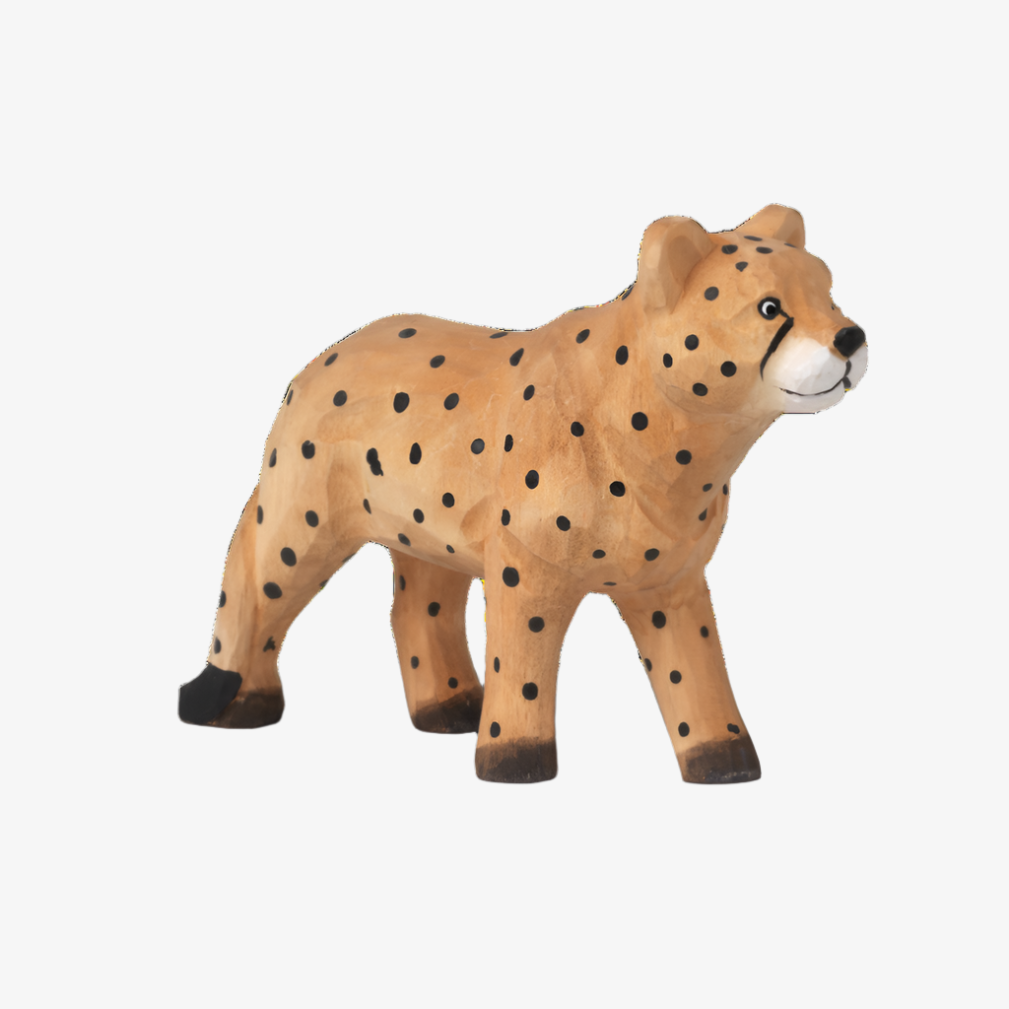 Animal Hand-Carved Cheetah