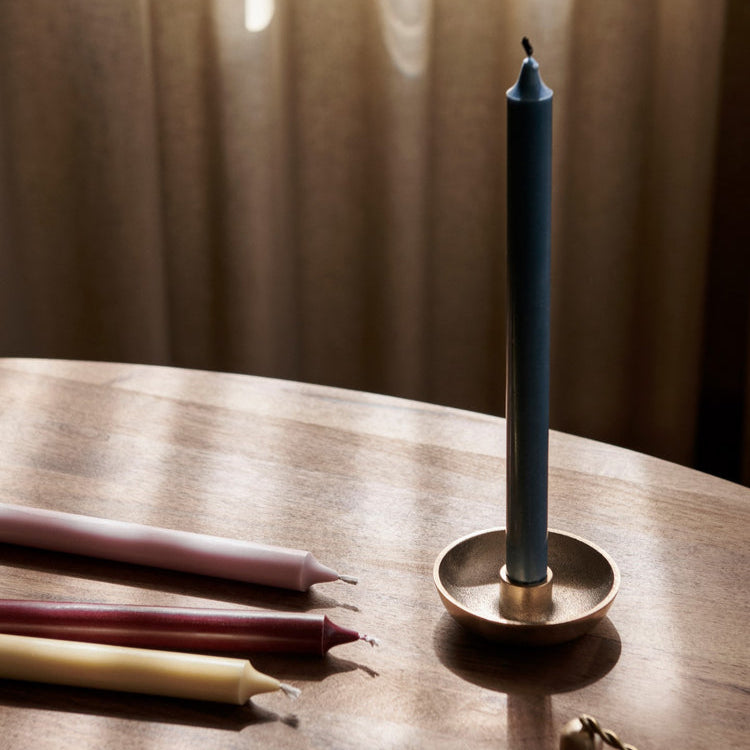Bowl Candle Holder - Single - Brass