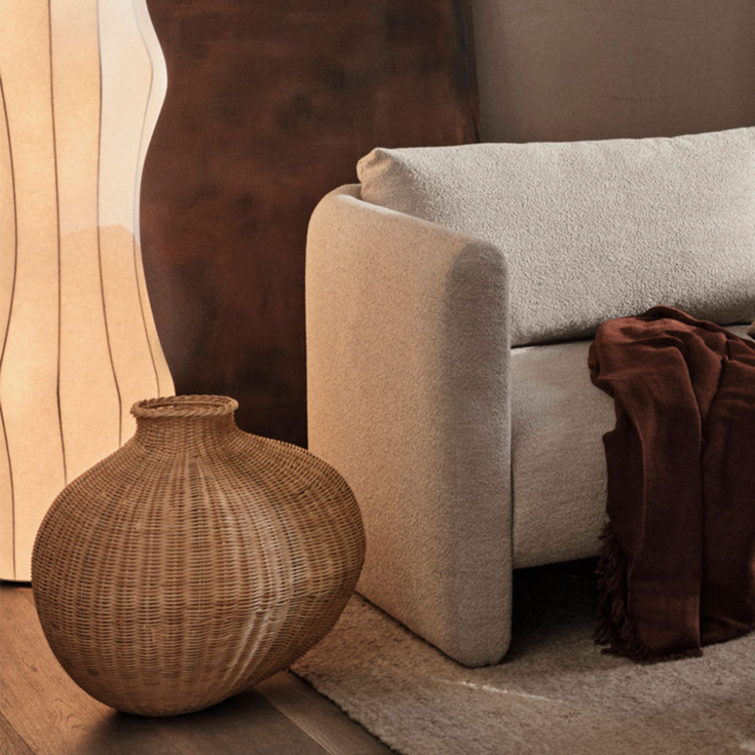 Bola Braided Floor Vase