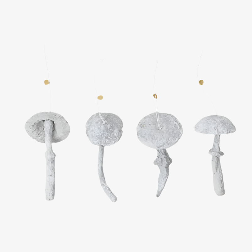 Mushroom Ornaments Set of 4