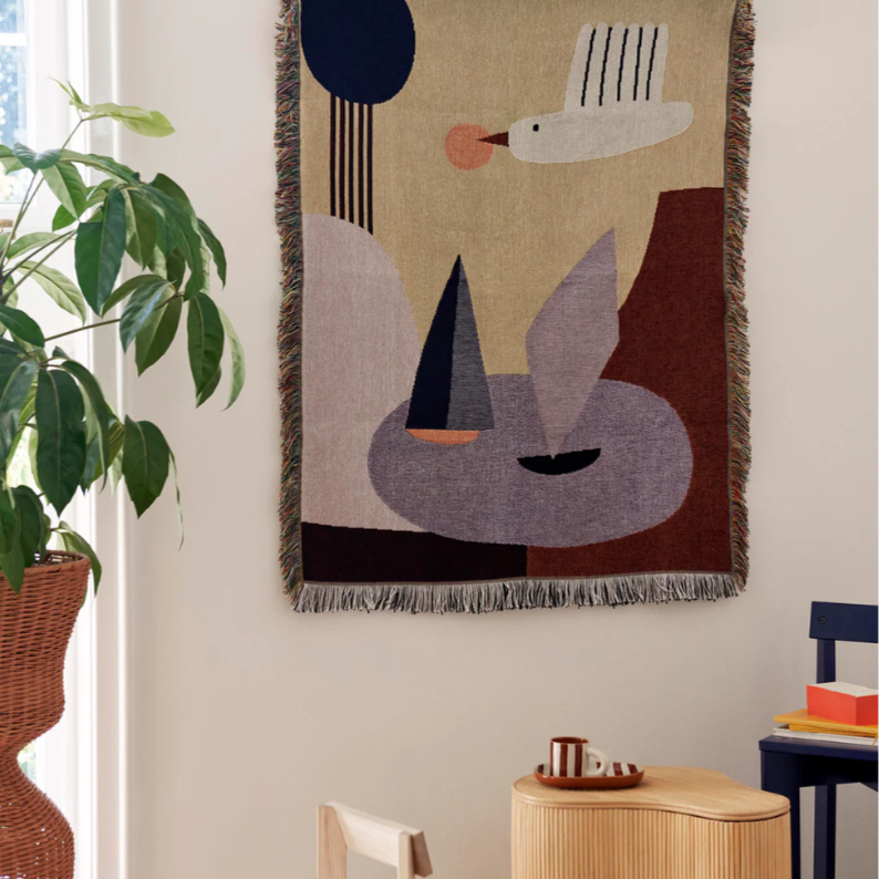 Bird Tapestry Blanket