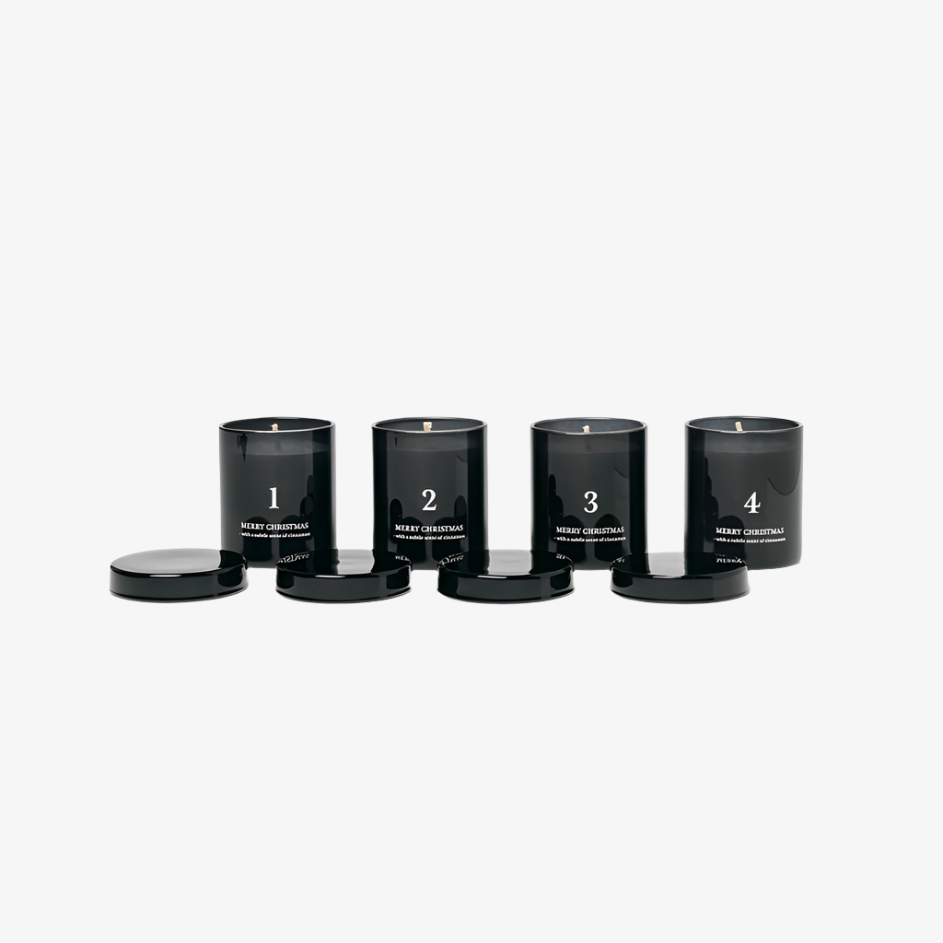 Scented Advent Candles - Set of 4