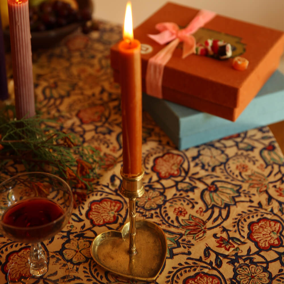 Bodhi Bamboo Heart Candle Holder