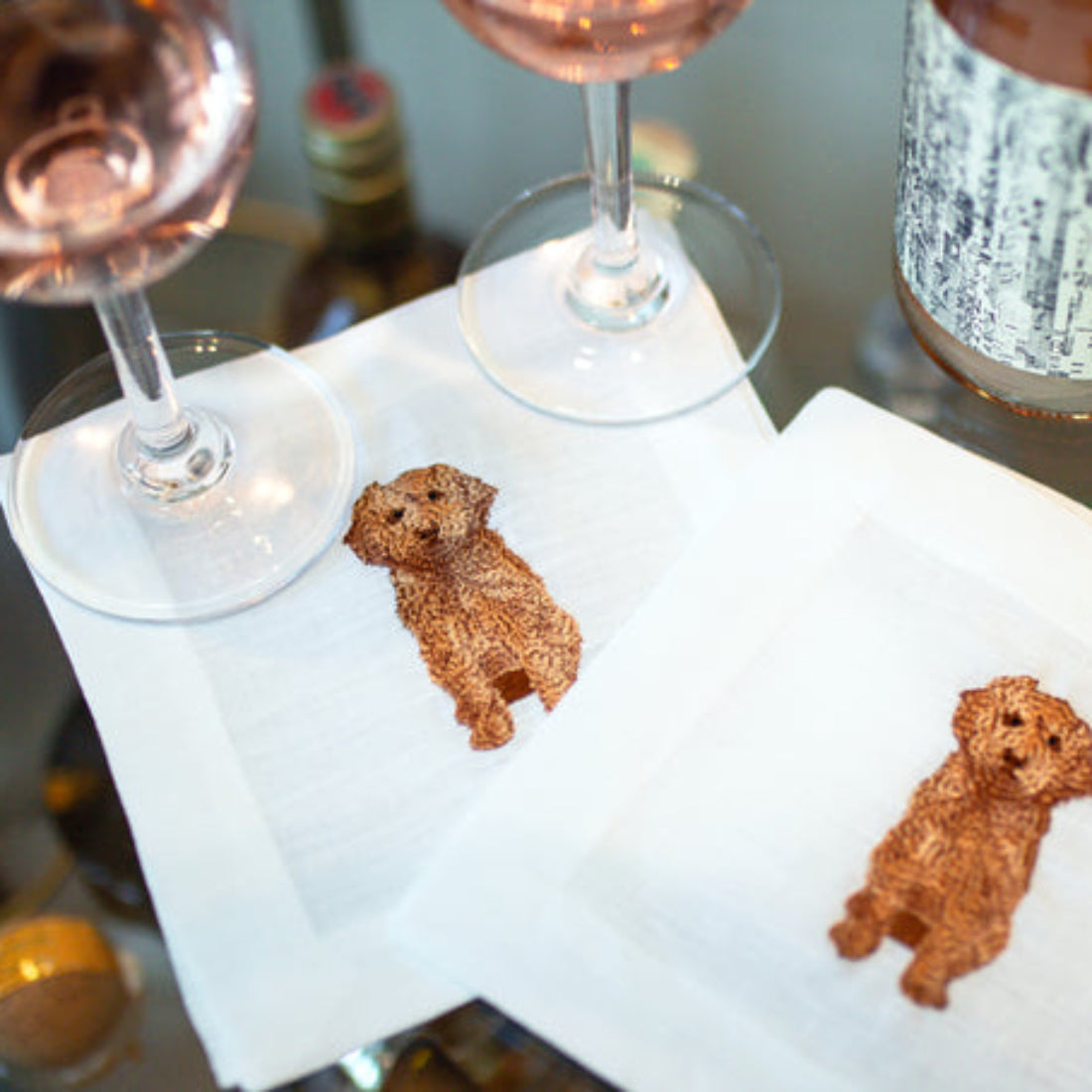 Cavapoo/Golden Doodle Cocktail Napkins