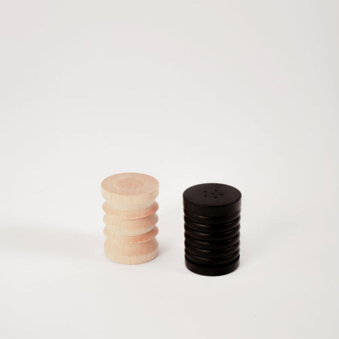 Daniel Orozco FOS Slim Shaker Set – Handcrafted Wooden Salt & Pepper Shakers