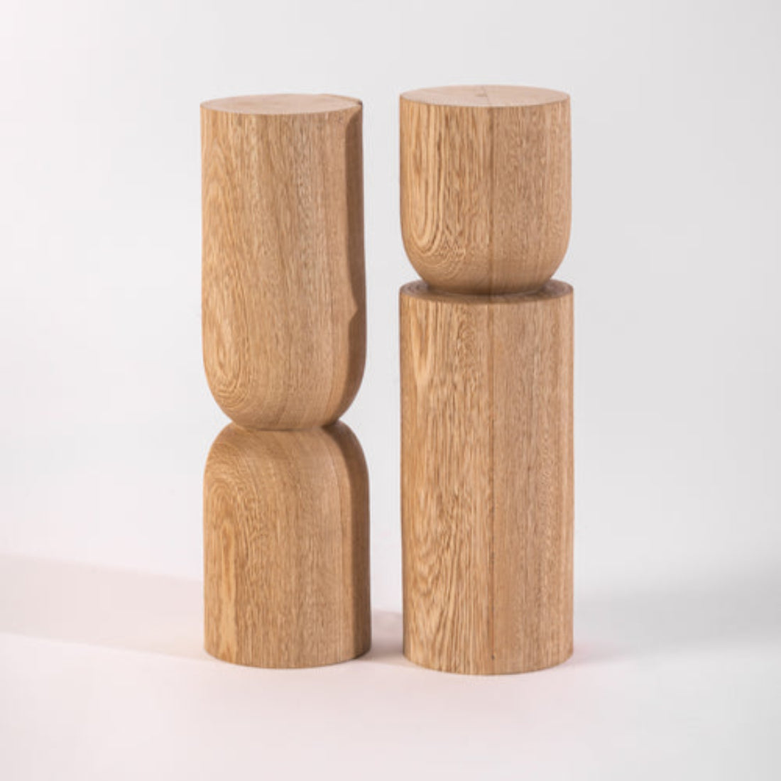 Daniel Orozco ZM Jungle Mini Candle Holders / Sculpture Set – Hand-Turned Yucatán Wood