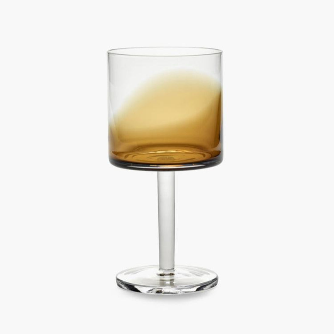Red Wine Glass Amber Zuma - Set of 4