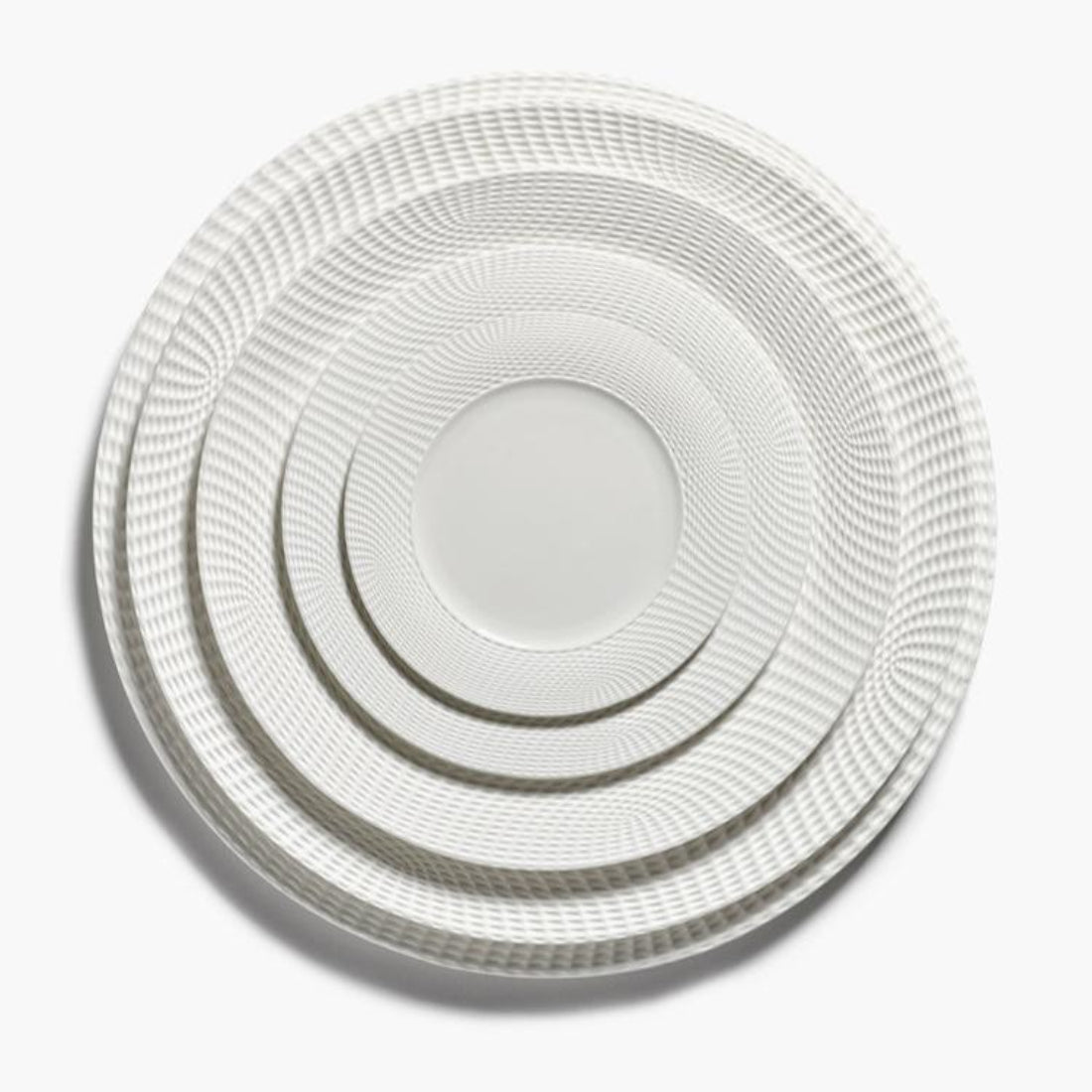 Starter Plate M White Nido - Set of 4