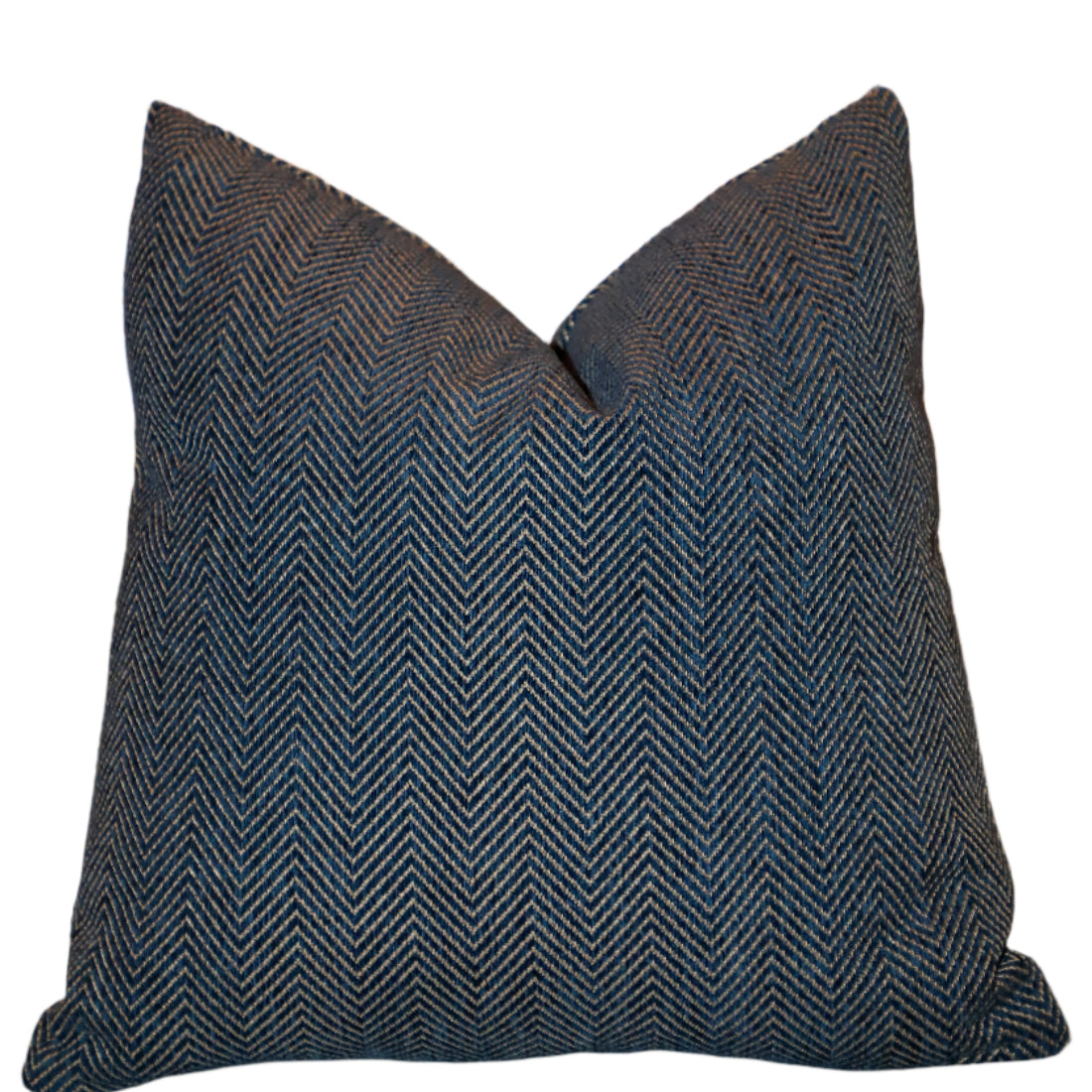 Sophisticated Dark Blue Chevron Chenille