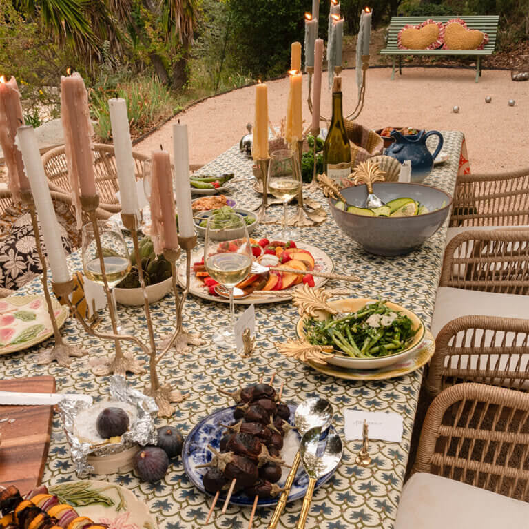 Misty Triple Candle Holder with 3 Arms