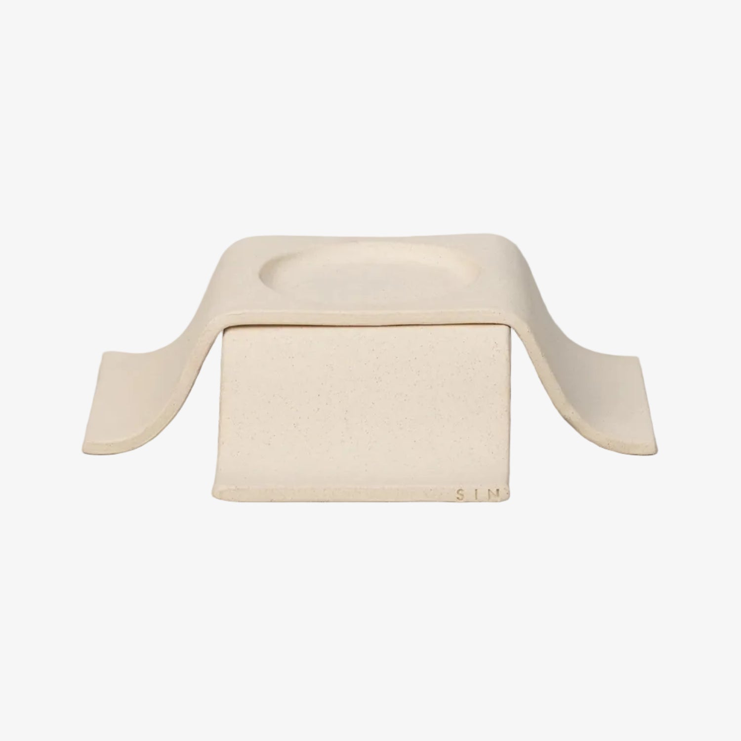 Noor Pillar Candleholder Tall - Bone