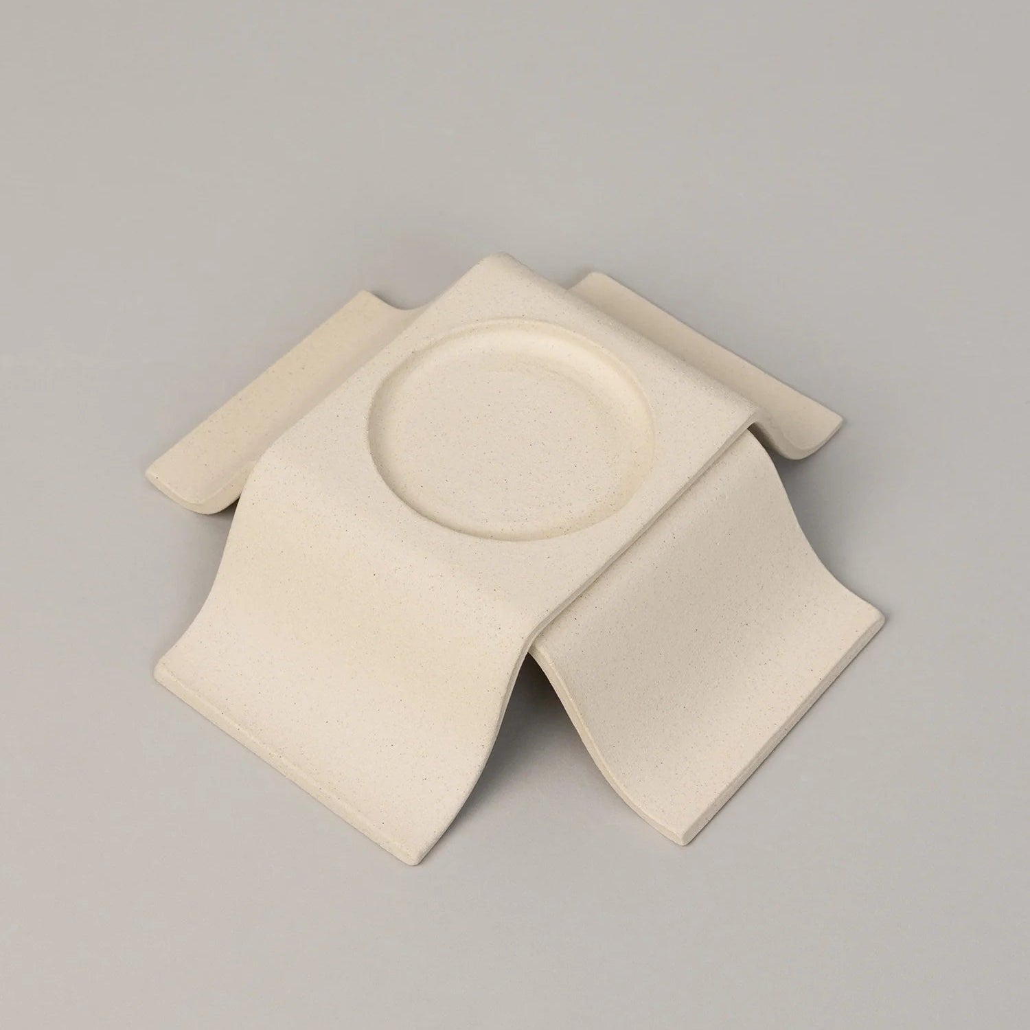 Noor Pillar Candleholder Tall - Bone