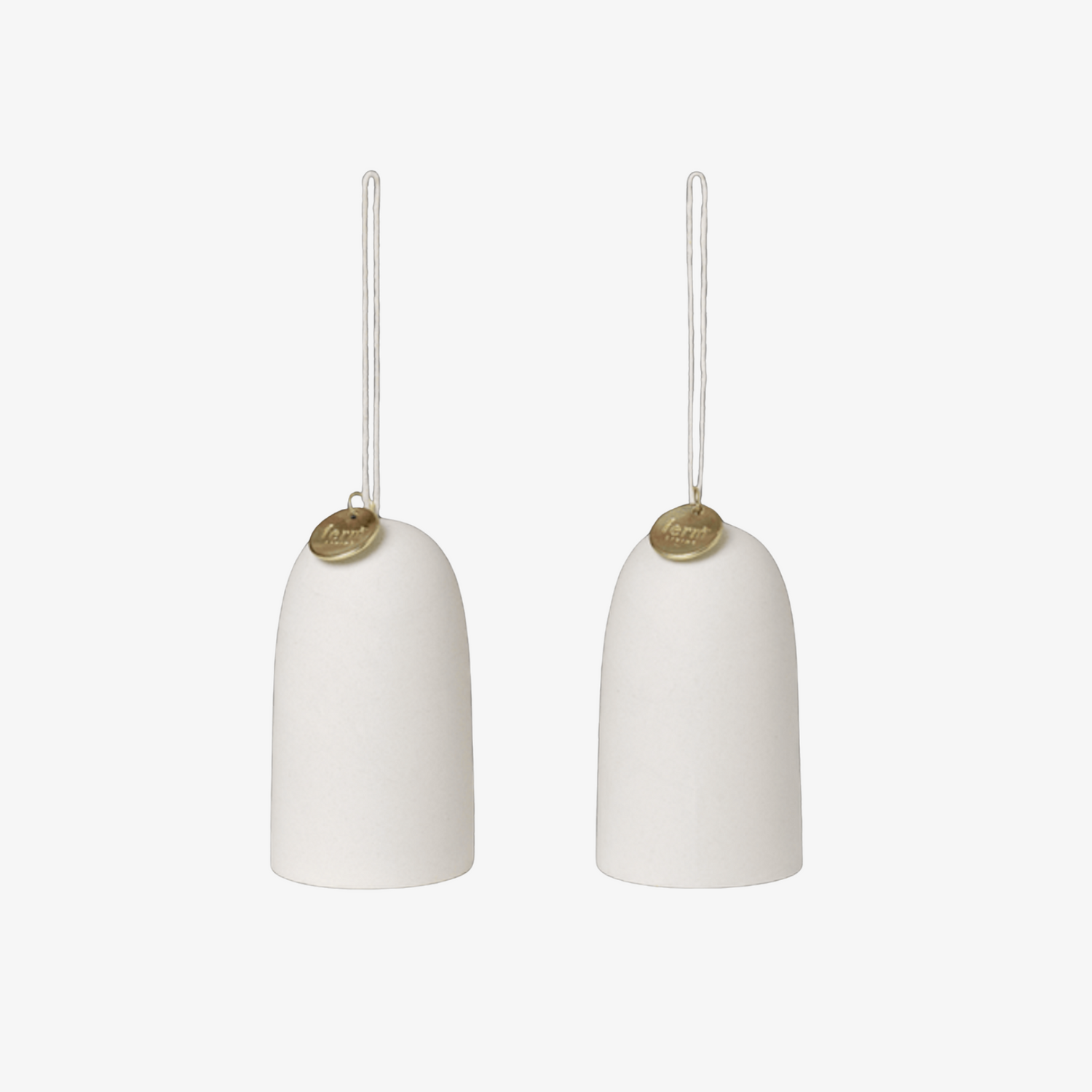 Bell Ceramic Ornament - Set of 2