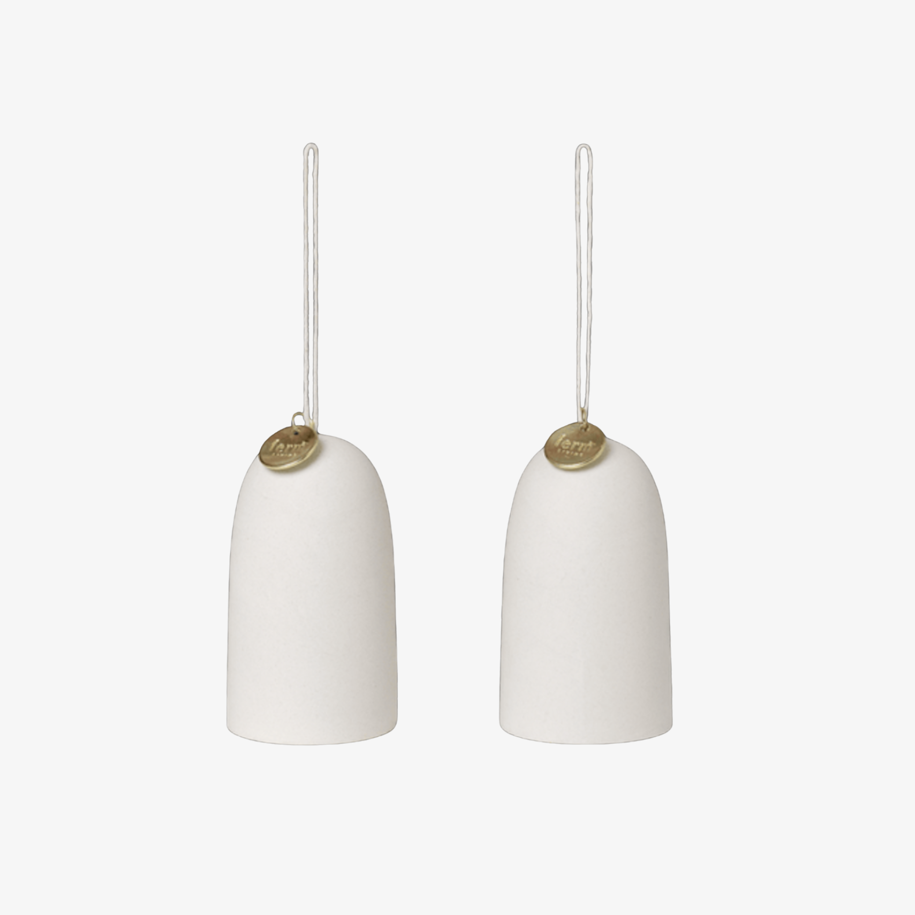 Bell Ceramic Ornament - Set of 2