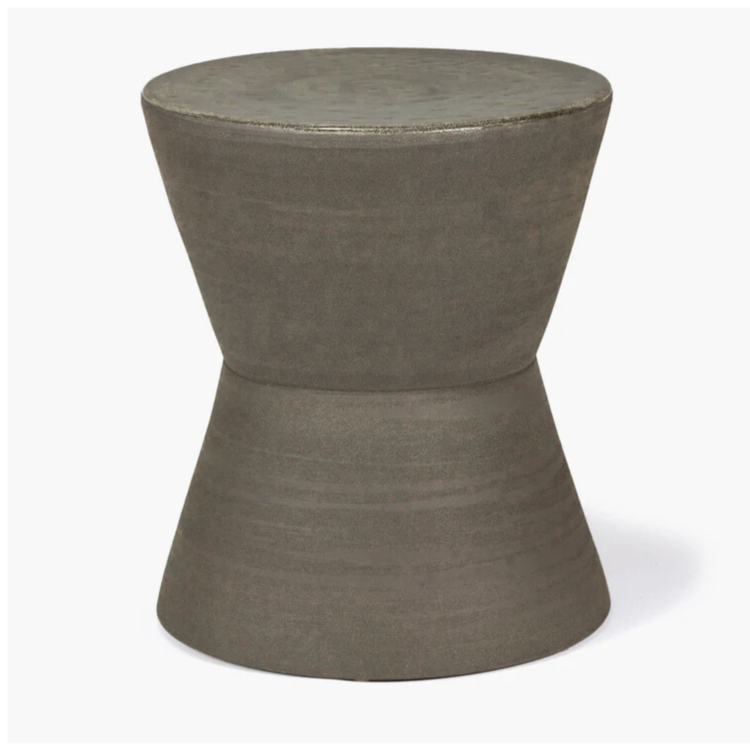 Side table round black Pawn