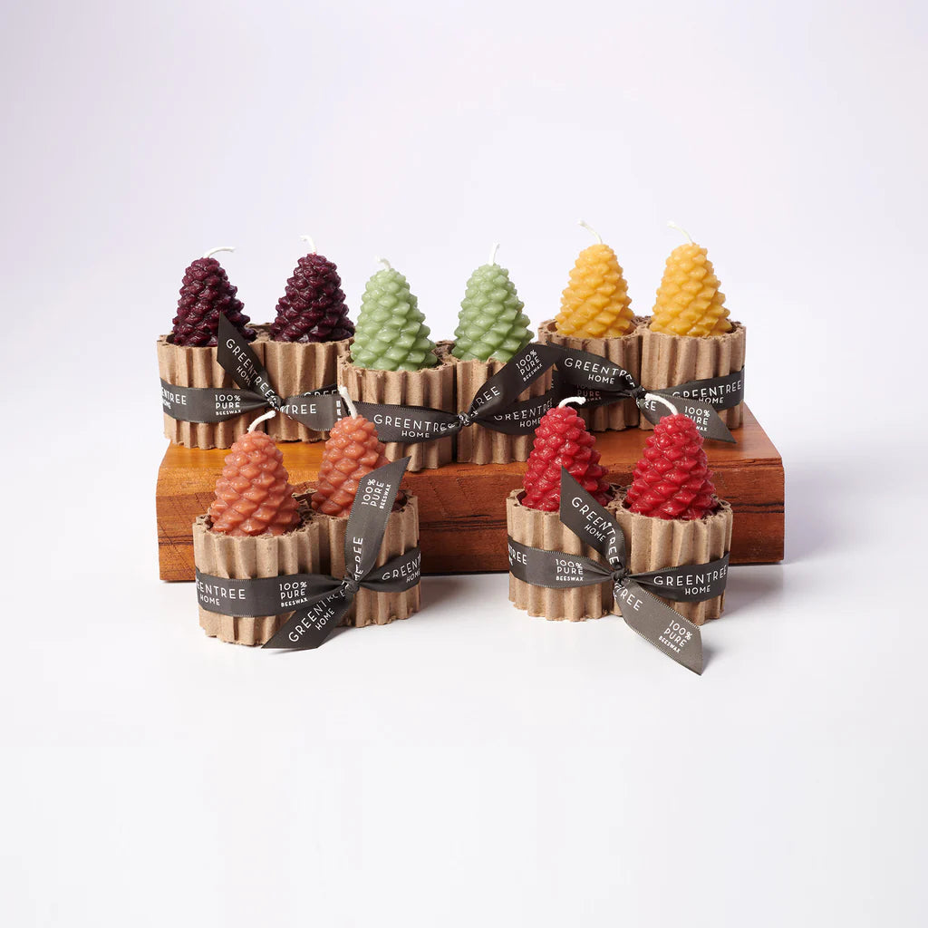 Small Pine Cones (Espresso) - Set of 2