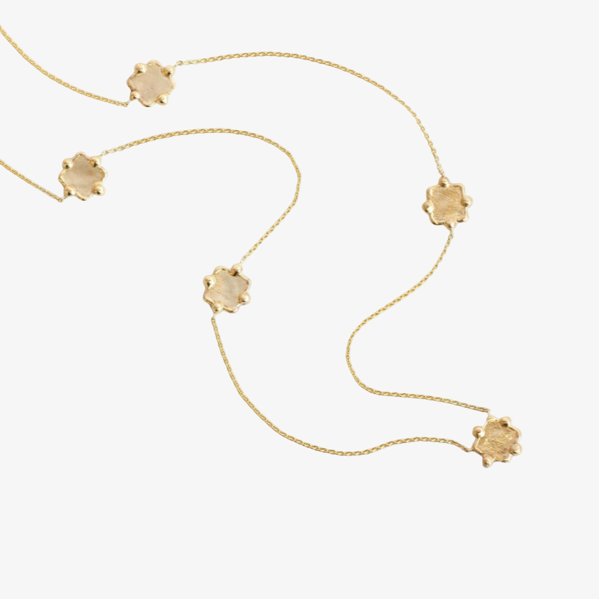 Five Petal Layering Necklace