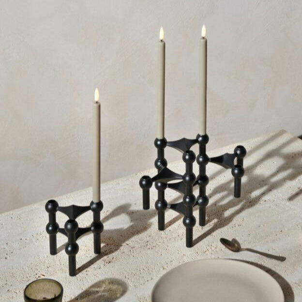 Candle Holder (Black) - Set of 3