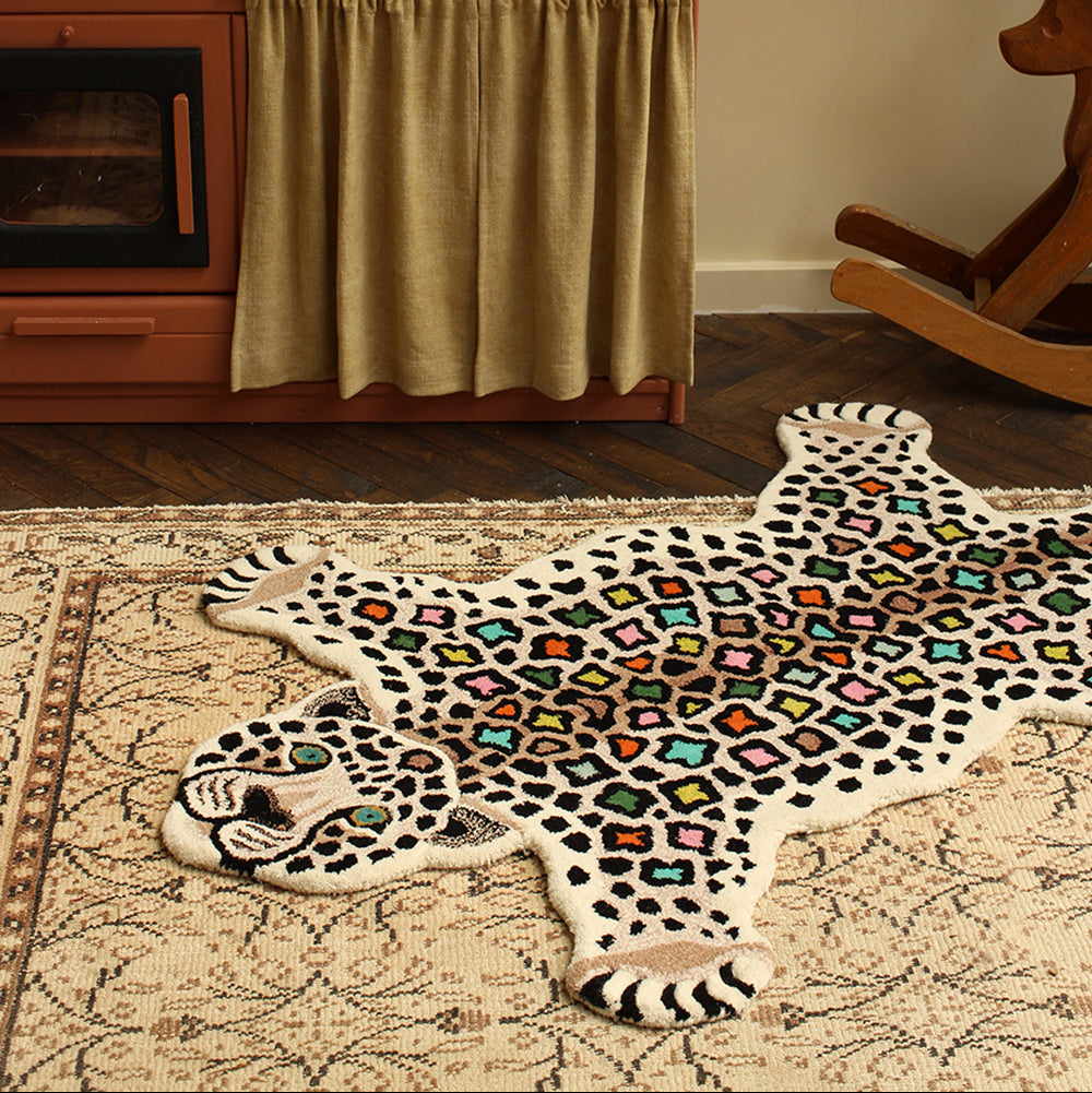 Disco Leopard Rug - Large