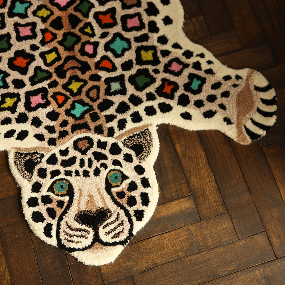 Disco Leopard Rug - Large