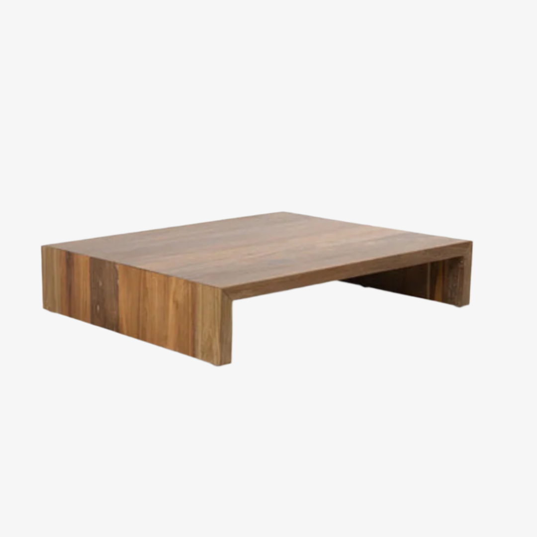 Wooden Plateau Low Side Table