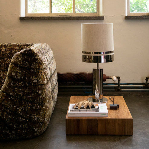 Wooden Plateau Low Side Table