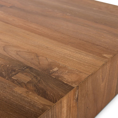 Wooden Plateau Low Side Table
