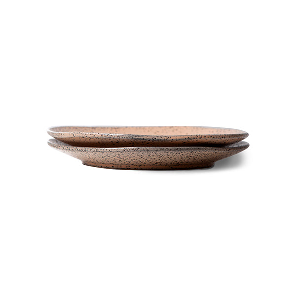 Gradient Dessert Plate Set of 2 Taupe