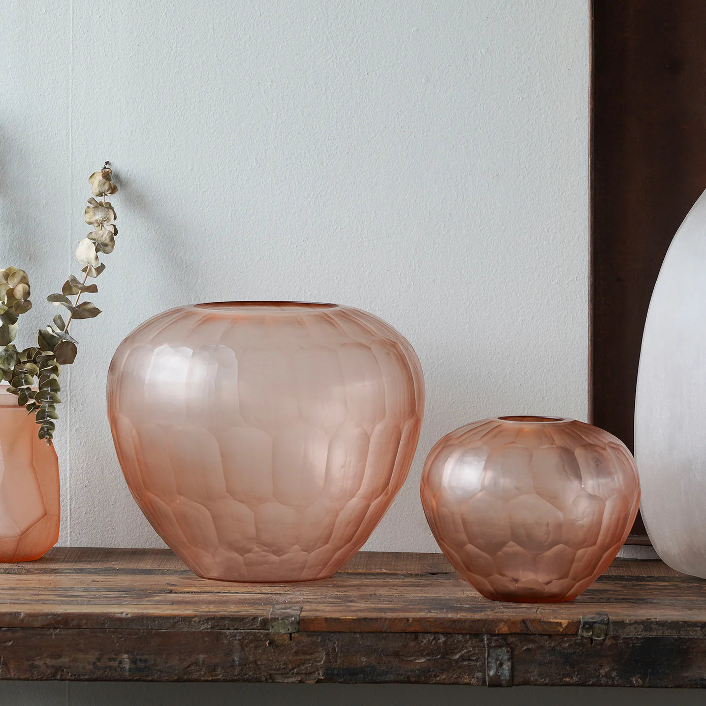 Bonita Hand Cut Glass Vessel - Large
