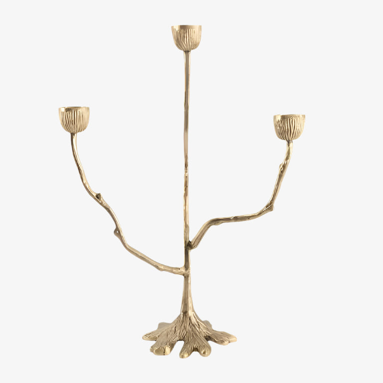 Misty Triple Candle Holder with 3 Arms
