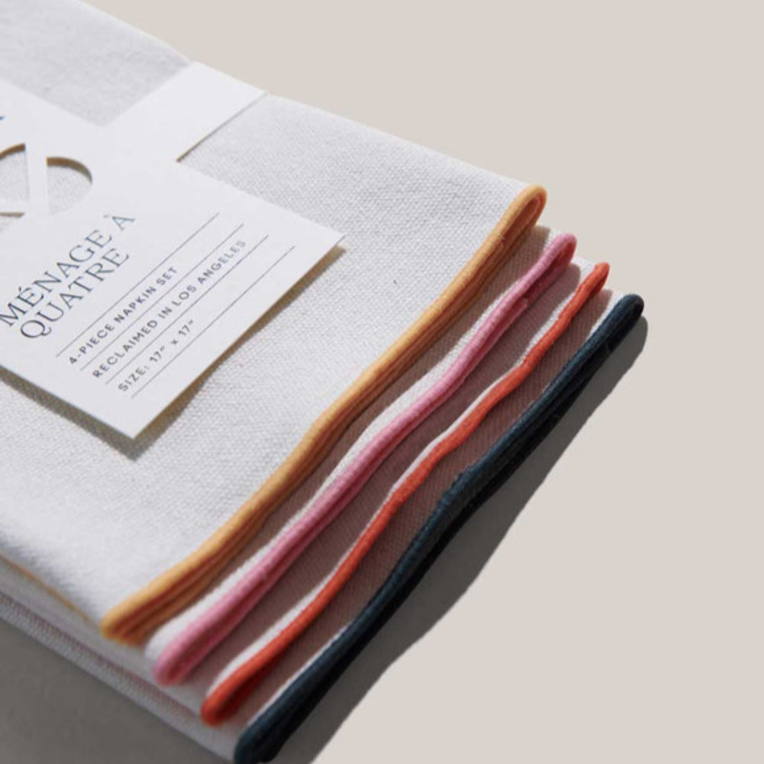 Rainbow Burlap Napkin Set