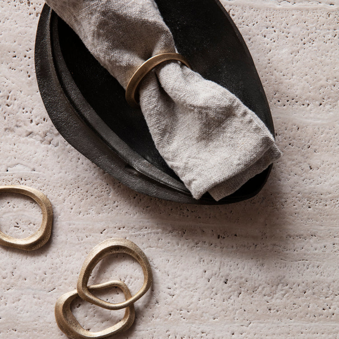 Flow Napkin Rings - Set of 4