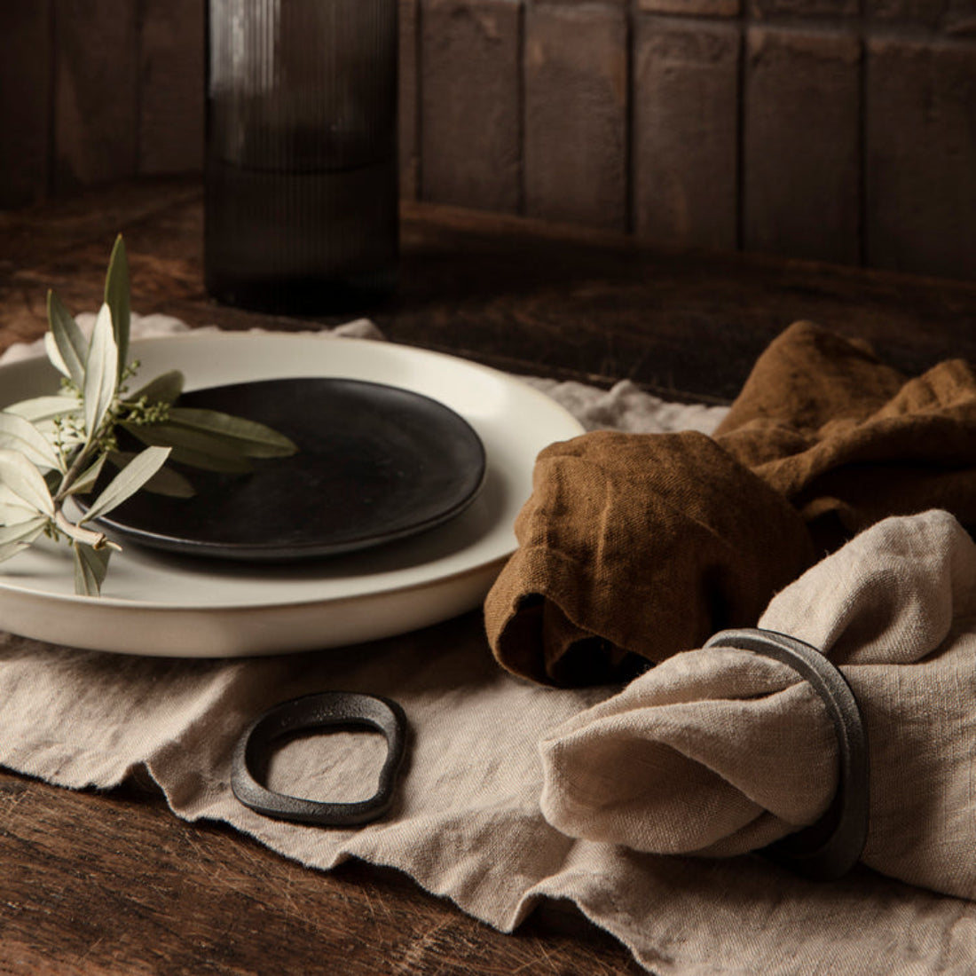 Flow Napkin Rings - Set of 4