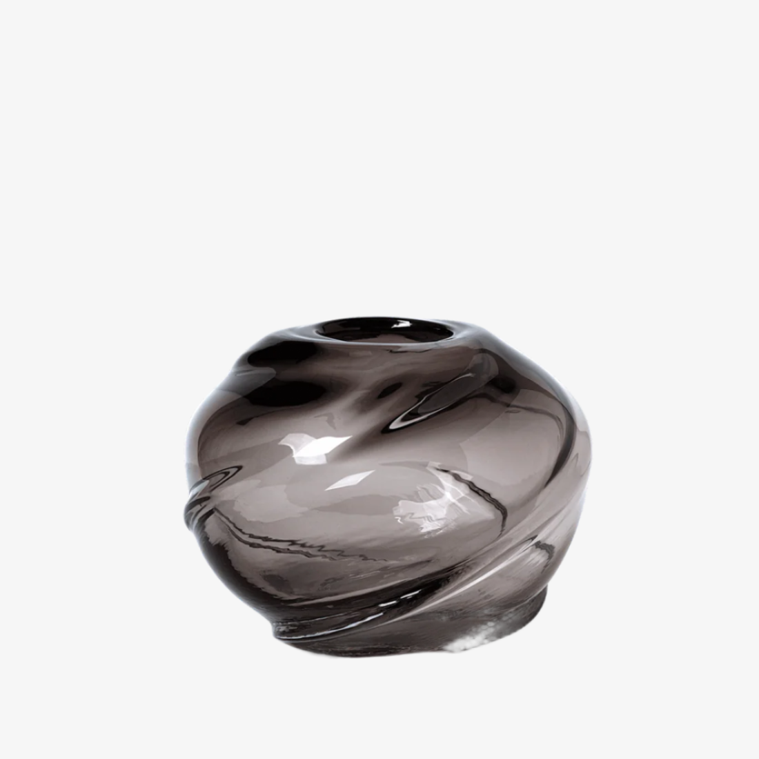 Water Swirl Vase - Round
