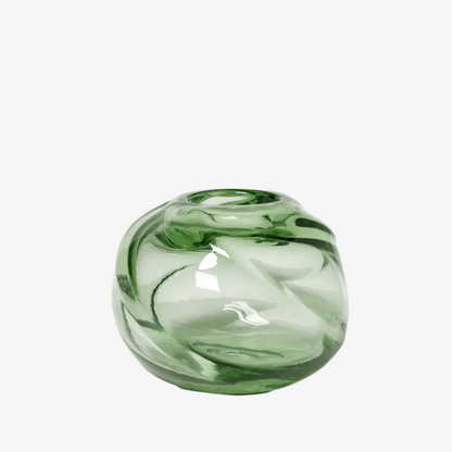 Water Swirl Vase - Round