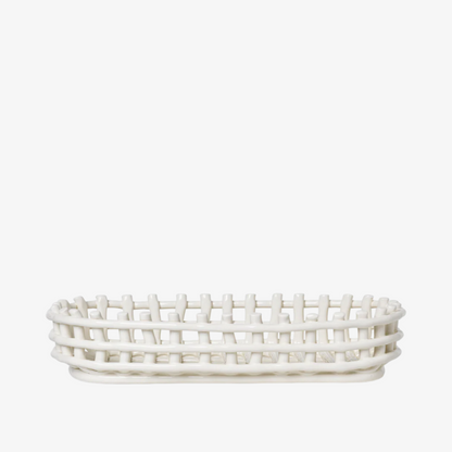 Ceramic Basket - Oval