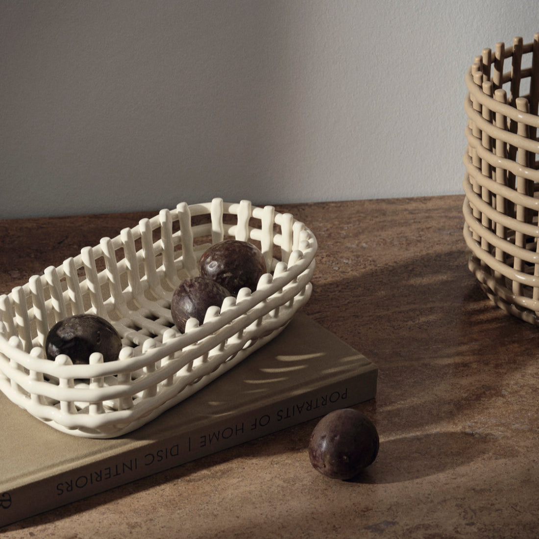 Ceramic Basket - Oval