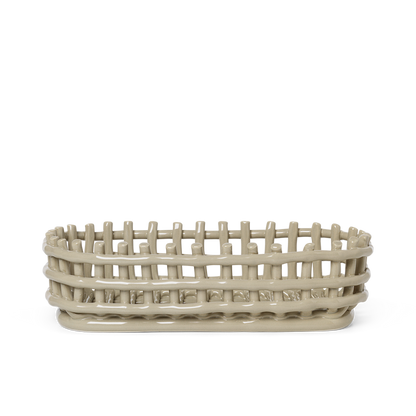 Ceramic Basket - Oval