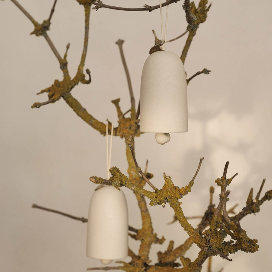 Bell Ceramic Ornament - Set of 2