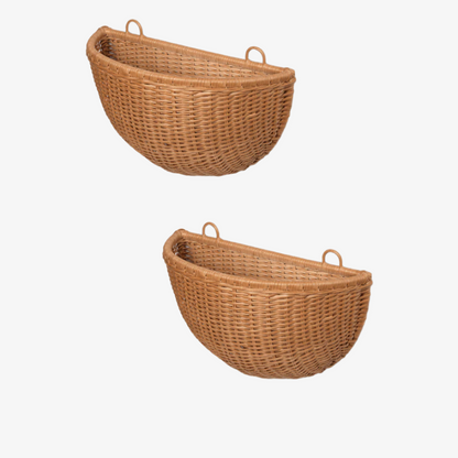 Braided Wall Pockets - Set of 2