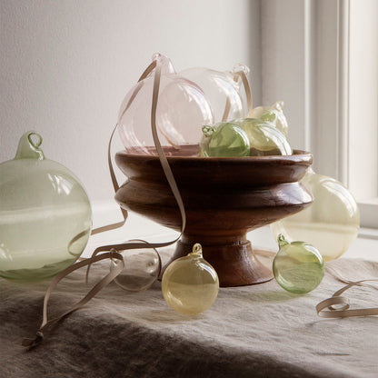 Glass Baubles Set of 8