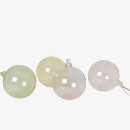 Glass Baubles Set of 4