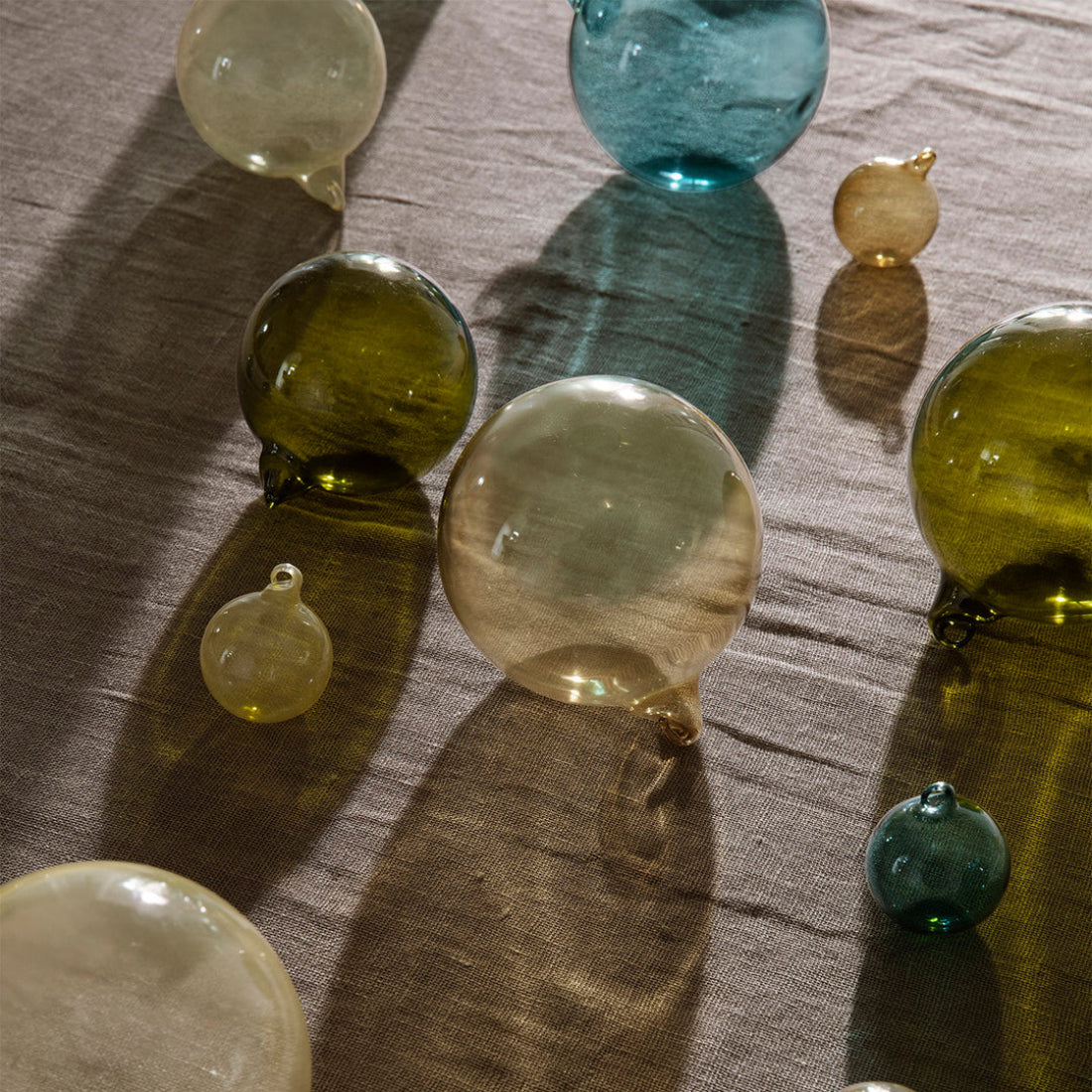 Glass Baubles Set of 4