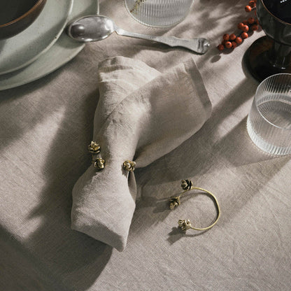 Forest Napkin Rings - Set of 4 - Brass