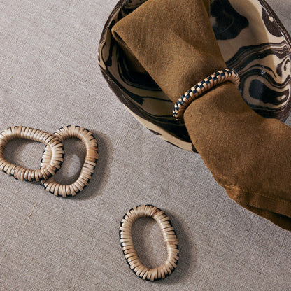 Weave Napkin Rings - Set of 4