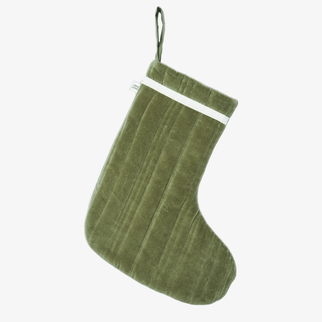 Vari Quilted Velvet Christmas Stocking