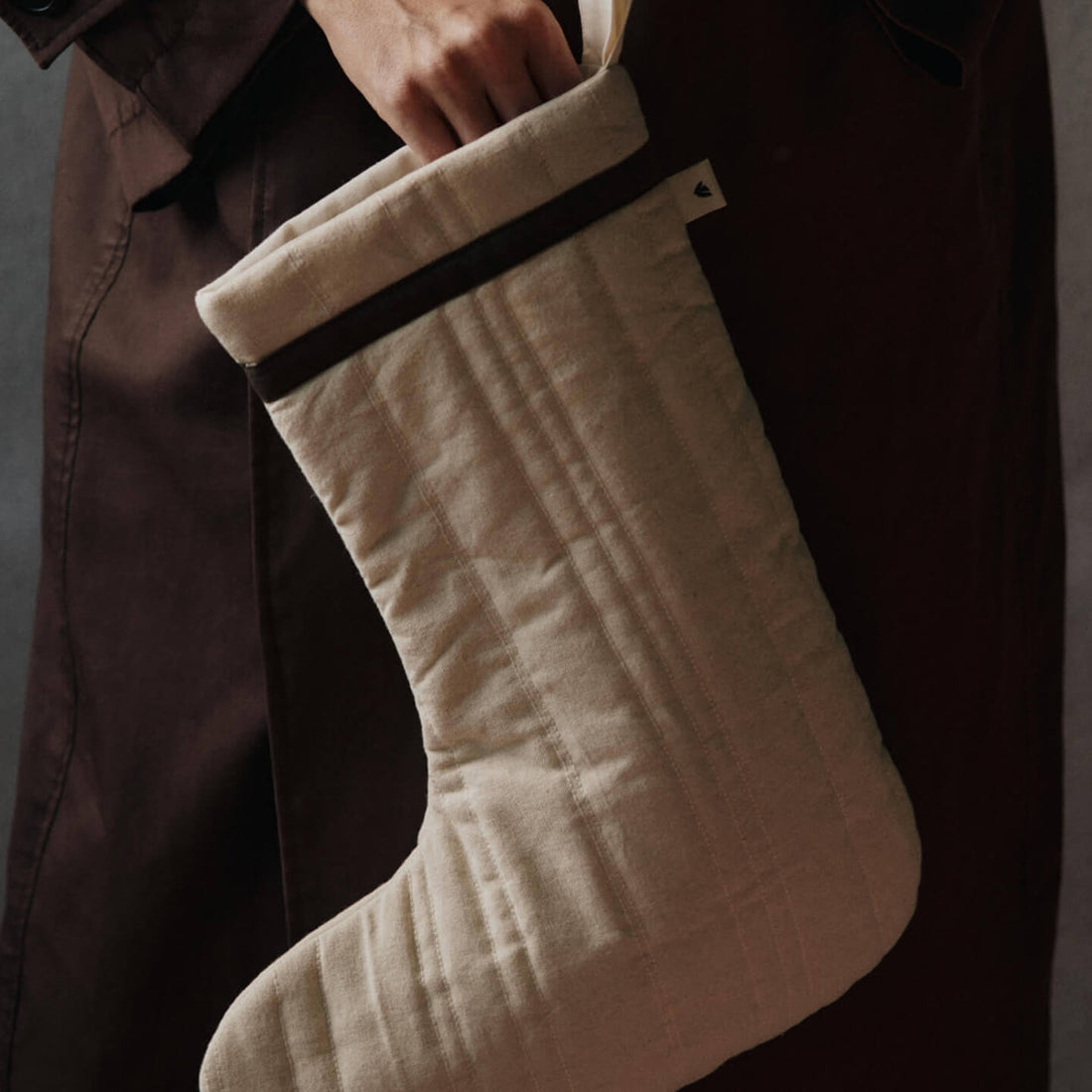 Vari Quilted Cotton Christmas Stocking