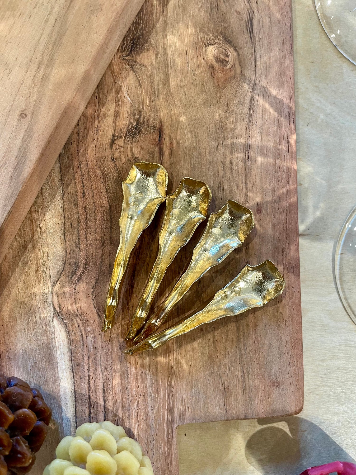 Handmade Spoon Gold Set of 4