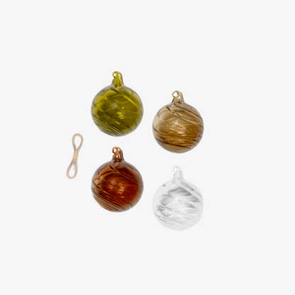 Twirl Ornaments - M - Set of 4